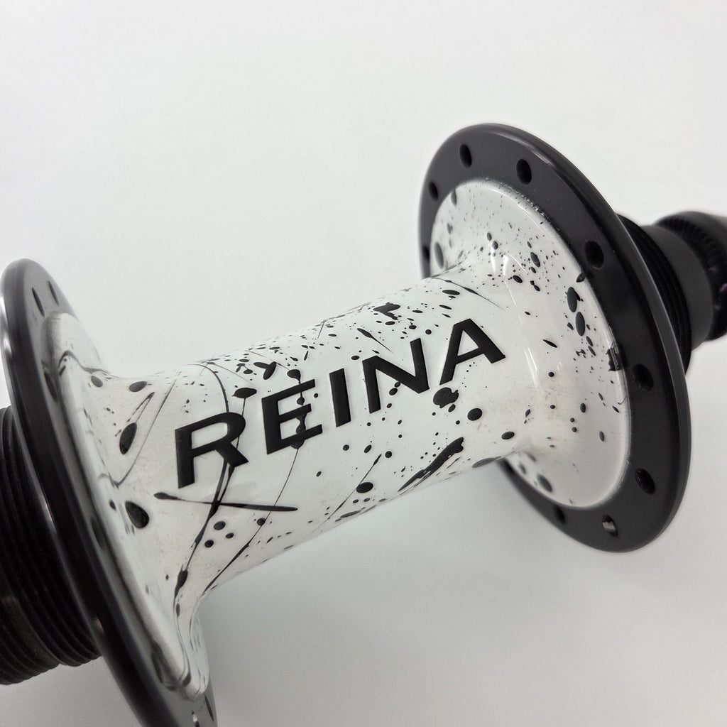 Reina High-Flange Carbon Track Hubs - Black Splash