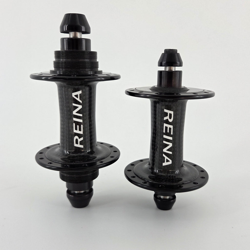 Reina High-Flange Carbon Track Hubs - Black