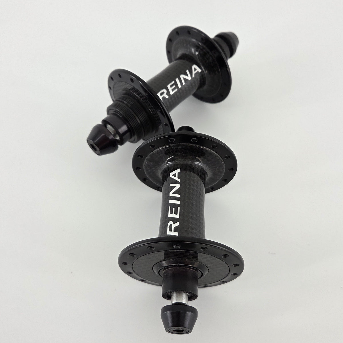 Reina High-Flange Carbon Track Hubs - Black