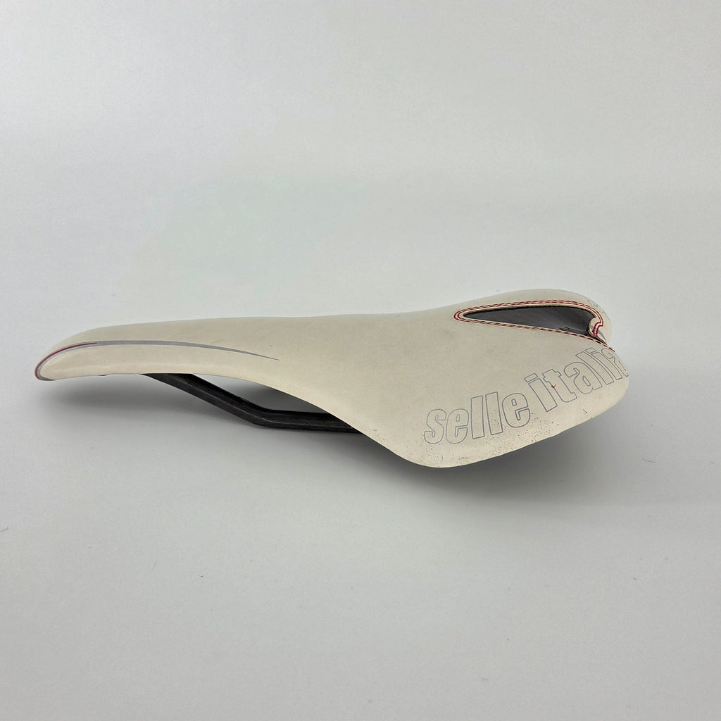 Selle Italia SLR XP Carbon Saddle - White (NOS)
