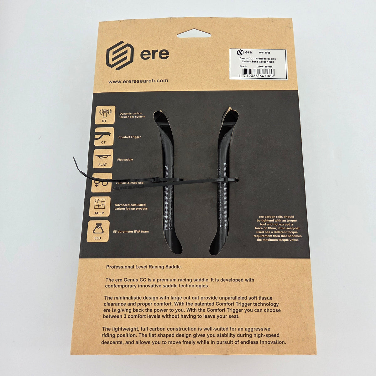 Genus CC-T ProRoad Saddle - Black