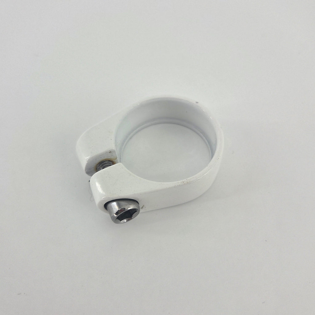 Oversized White Seat Post Clamp